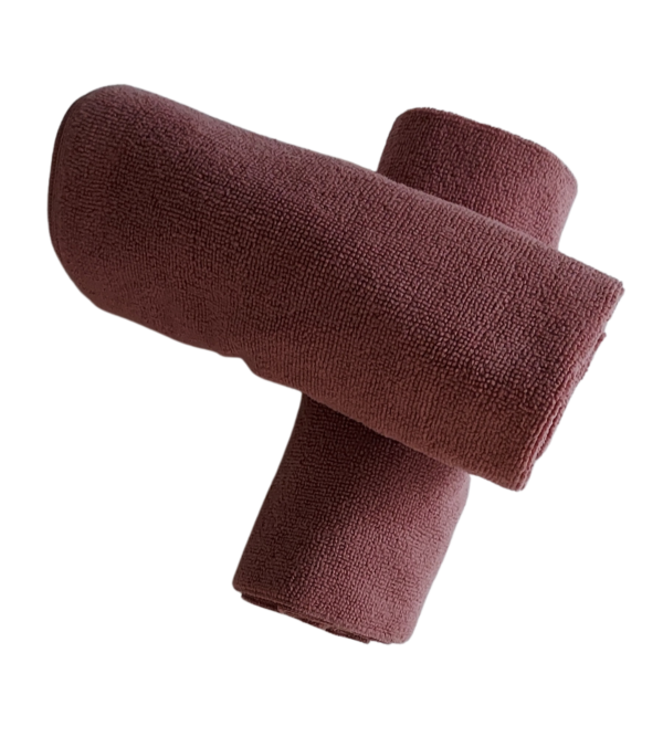 mikrofiber haandklaede gammelrosa Biosol hurtigtorrende